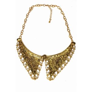 Wild 354 Victorian Style Scroll Work Collar Necklace