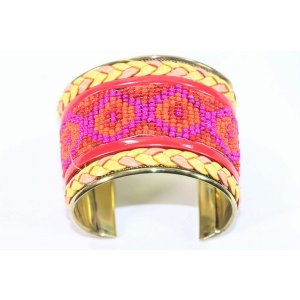 Wild 125C Beaded Cuff Bangles