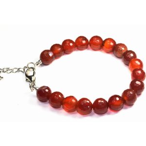 Wild 1117 Carnelian Faceted Stone Bracelet