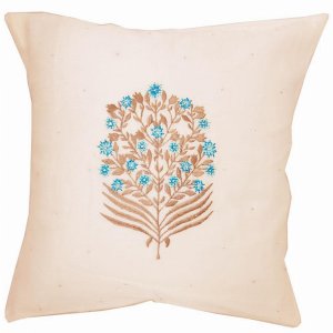 Wild CC128 Chanderi Cotton Print Work Premium Silk Fabric Cushion Cove