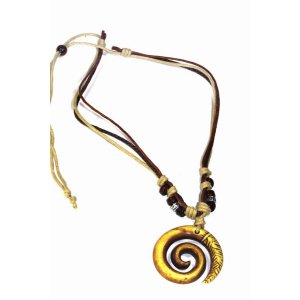 Wild 23 Tribal Spiral Boho Style Necklace