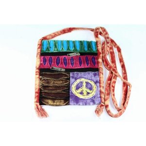 Wild JH243 Peace Crossbody Patchwork Passport Bag