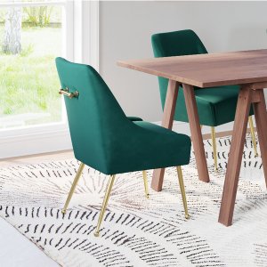 Zuo 109375 Madelaine Dining Chair Green