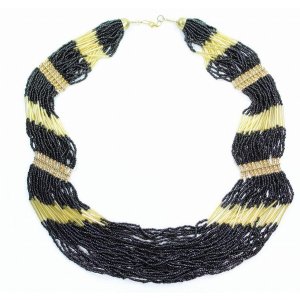 Wild 350 Black Mamba Layered Beads Necklace