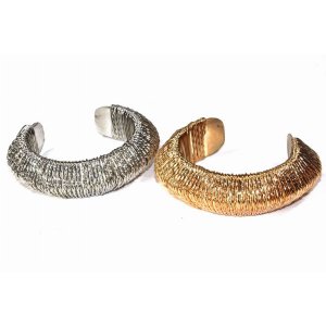 Wild 102 Woven Cuff Bangle Set