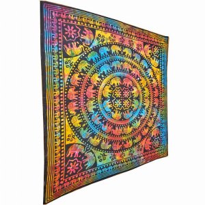 Wild TAPD217 Elephant Mandala Chakra Star Tapestry