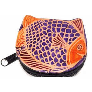 Wild BF110 Colorful Fishies Coin Leather Purse