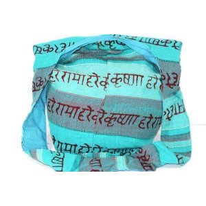 Wild JH162 Peace  Om Patchwork Jhola Carry Bag