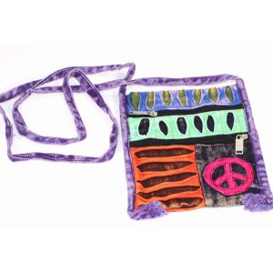 Wild JH207 Peace Crossbody Patchwork Passport Bag