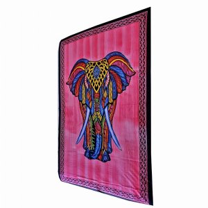 Wild TAPS1116 Indian Bohemian Elephant Brushstroke Art Tapestry Wall H