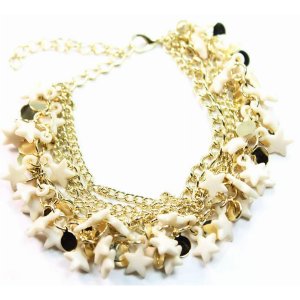 Wild 316 Three Tier Star Charm Bracelet