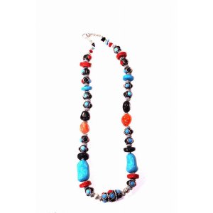 Wild 87 Eastern Flare Resin Beads  Charms Necklace