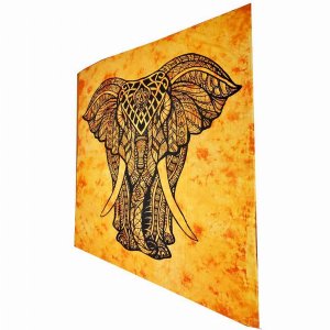 Wild TAPD279 Indian Bohemian Elephant Tapestry Full Size Psychedelic W