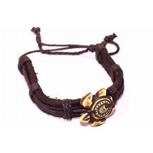 Wild 340 Bodhi Leaf And Evil Eye Bracelet