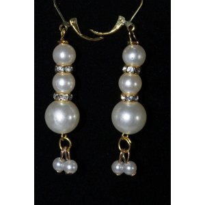 Wild 287 Pearls  Pave Charm Earrings