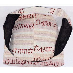 Wild JH155 Peace  Om Patchwork Jhola Carry Bag