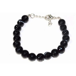 Wild 1124 Black Agate Yoga Bracelet