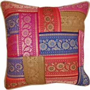 Wild CC140 Patchwork Jacquard Exclusive Silk Cushion Cover