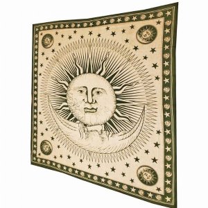 Wild TAPD316 Divine Sun  Celestial Crescent Moon Tapestry With Self De