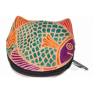 Wild BF101 Colorful Fishies Coin Leather Purse