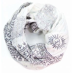 Wild SCA515 Primordial Om  Ganesha Printed Scarf