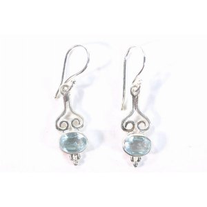 Wild PPLI30 Blue Crystal Quartz Earrings