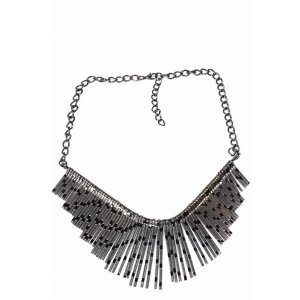 Wild 163 Shimmering Panels Statement Necklace