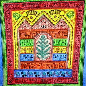 Wild TAPD108 Harmonious Tribal Village Tapestry