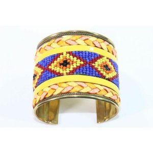 Wild 125B Beaded Cuff Bangles