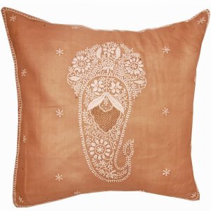 Wild CC131 Brinda Embroidery Design Silk Fabric Cushion Cover Design H