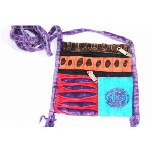 Wild JH201 Spiral Cross Body Patchwork Passport Bag