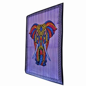 Wild TAPS1115 Indian Bohemian Elephant Brushstroke Art Tapestry Wall H