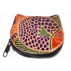 Wild BF109 Colorful Fishies Coin Leather Purse