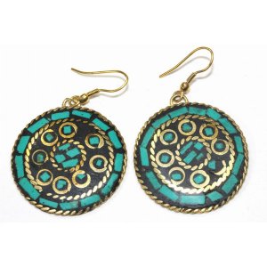 Wild 252 Mosaic Round Earrings