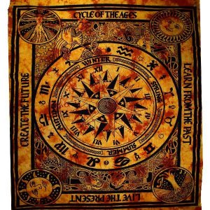 Wild TAPD140 Saffron Cycle Of The Ages Tapestry