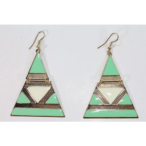 Wild VAZ-261 Egyptian Style Enamel Earrings