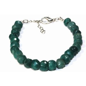 Wild 1135 Green Chunk Agate Beads Yoga Bracelet