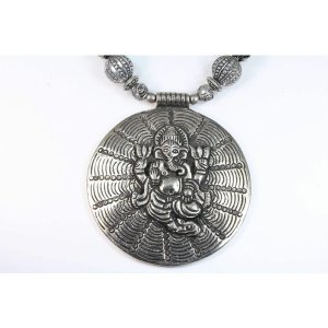 Wild JAT-6 Ganesha In Cosmos Statement Necklace