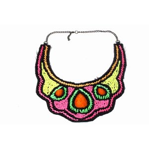 Wild 206 Electric Colors Bib Style Necklace