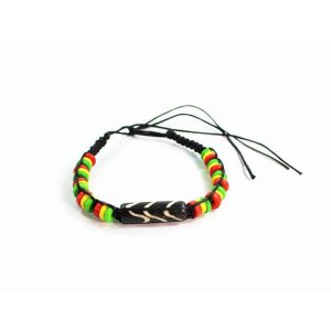 Wild 329 Chevron Pattern  Rasta Vibes Friendship Bracelet