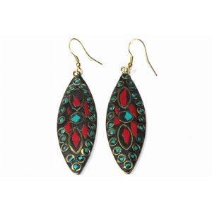 Wild 245 Mosaic Marquise Silhouette Earrings