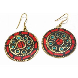 Wild 247 Mosaic Round Earrings