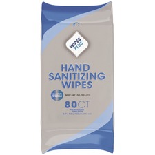 Progressive WIP 37503 Wipesplus Hand Sanitizer Wipes - 6.70 X 7.80 - W