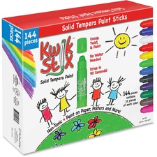 The TPG 644 Kwik Stix 144-piece Tempera Paint Sticks - 144  Box - Asso