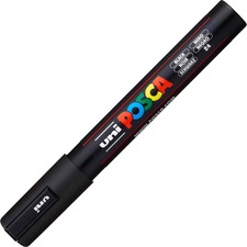 Uniball UBC PC5MBLACK Uni-ball Posca Paint Marker - Medium Marker Poin