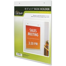 Nudell NUD 38011 Nudell Acrylic Sign Holders - Support 8.50 X 11 Media