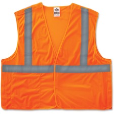 Tenacious EGO 21067 Glowear Orange Econo Breakaway Vest - Reflective, 