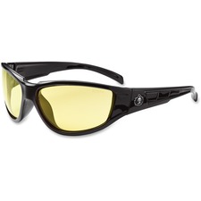 Tenacious EGO 55050 Ergodyne Njord Yellow Lens Safety Glasses - Durabl