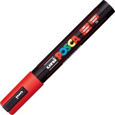 Uniball UBC PC5MRED Uni-ball Posca Paint Marker - Medium Marker Point 