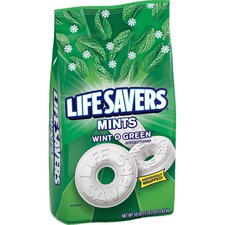 Wm MRS 21524 Life Savers Wint O Green Mints Bag - 3 Lb. 2 Oz. - Wint-o